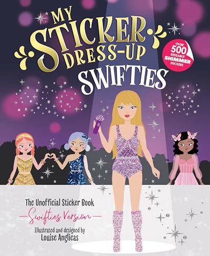 Sticker dress-up book featuring Taylor Swift-inspired characters and over 500 stickers.