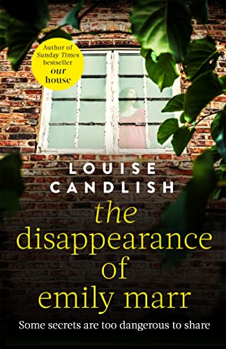 Book cover: brick building, window, and title "The Disappearance of Emily Marr.