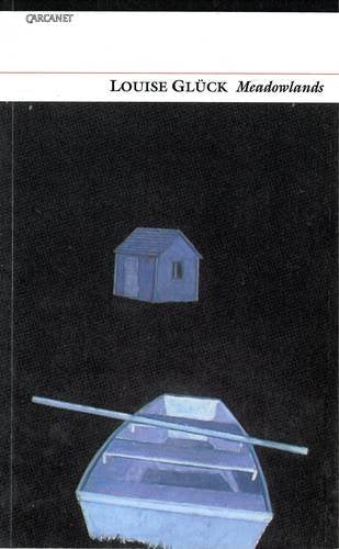 Book cover featuring a small blue house and a boat against a black background.