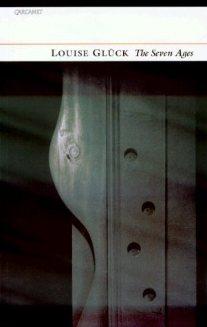 Book cover: "The Seven Ages" by Louise Glück, featuring a blurred door.