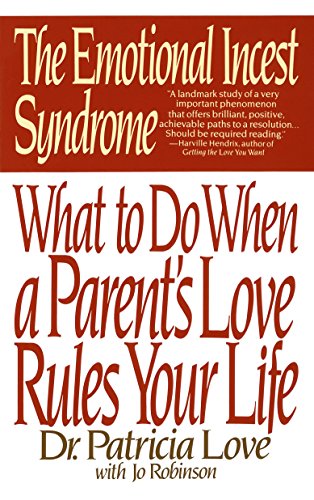Book cover with red and white text: "Emotional Incest Syndrome.