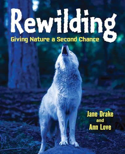 Book cover featuring a white wolf howling in a dark forest.