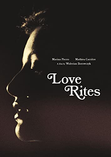 DVD cover for "Love Rites" featuring a profile silhouette in shadow.