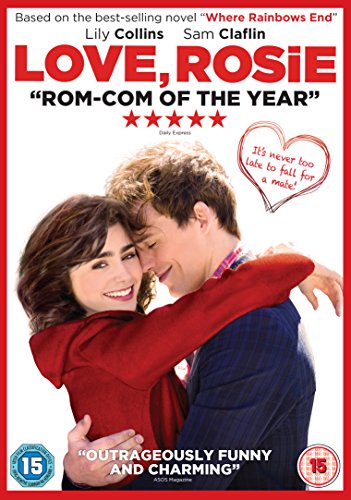 DVD cover for "Love Rosie" featuring Lily Collins and Sam Claflin embracing.