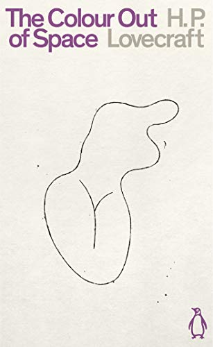 Book cover for The Colour Out of Space by H.P. Lovecraft with minimalist line art.