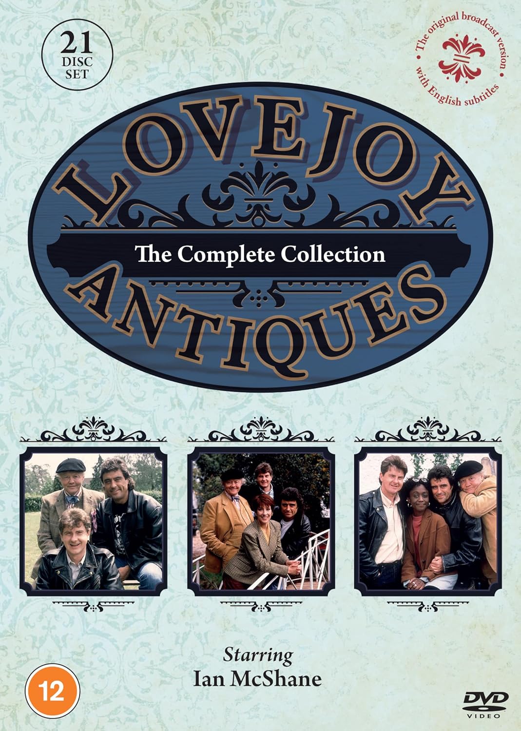 DVD cover for Lovejoy The Complete Collection featuring cast photos and a blue logo.