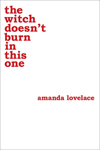 Book cover with red text: "the witch doesn't burn in this one".