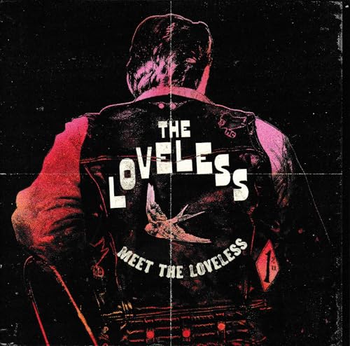Album cover: man in leather jacket with bird and band name.