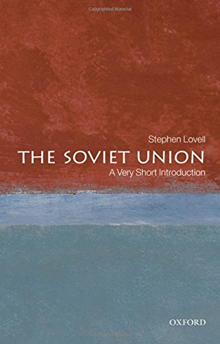 Book cover: "The Soviet Union: A Very Short Introduction" with red and blue blocks.
