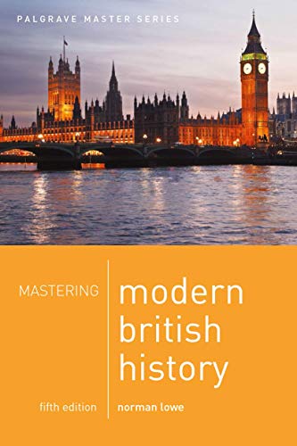 Book cover: "Mastering Modern British History" with Big Ben and Parliament.