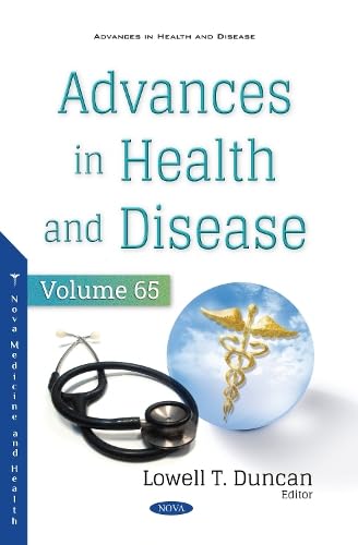 Book cover: “Advances in Health and Disease, Volume 65” with stethoscope.