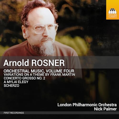 CD cover featuring composer Arnold Rosner with text details.