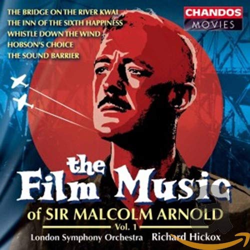 CD cover for "The Film Music of Sir Malcolm Arnold" with portrait.