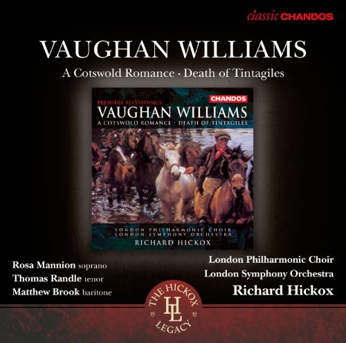 CD cover for Vaughan Williams’ “A Cotswold Romance” with horses and riders.