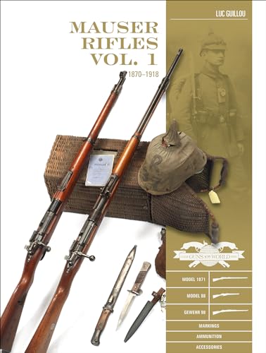 Book cover featuring two Mauser rifles, a soldier, and military artifacts.