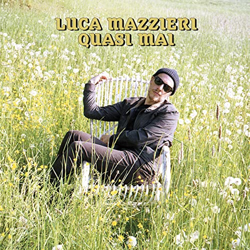 CD cover: man with sunglasses sitting in a field of flowers.