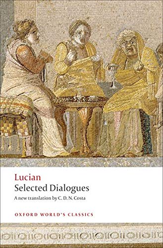 Book cover depicting a Roman mosaic of three figures in conversation.