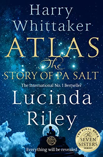 Book cover for "Atlas" by Lucinda Riley and Harry Whittaker, starry background.