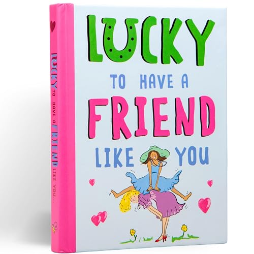 Book cover with green lettering, pink spine, and illustration of two women.