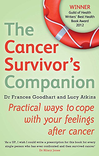 Book cover: "The Cancer Survivor's Companion" with a red life preserver image.