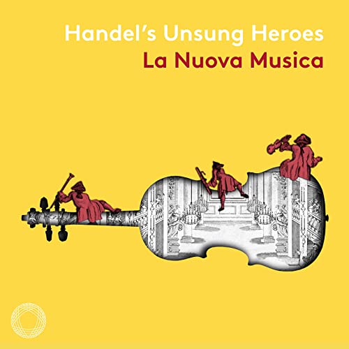 CD cover: yellow background with violin-shaped figures in red.