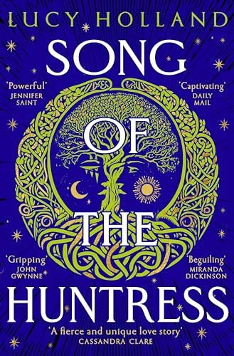 Book cover: ornate gold tree and face against a dark blue background.