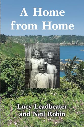 Book cover with vintage photo of three children and coastal landscape.