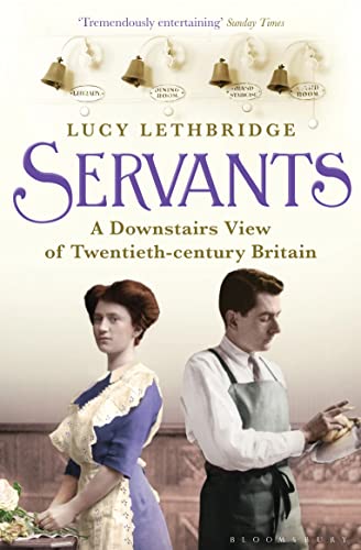 Book cover featuring a maid and a butler beneath a row of servant bells.