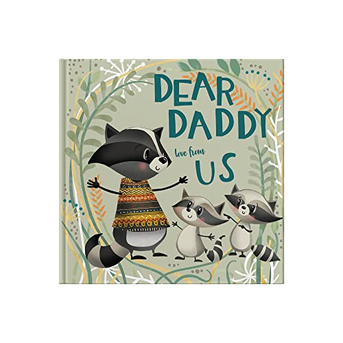 Book cover with illustrated raccoons and the title "Dear Daddy.