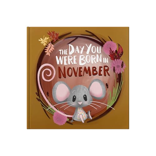 Book cover with illustrated mouse, floral wreath, and November title.