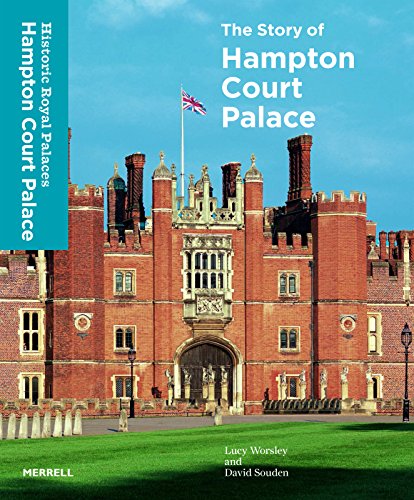 Book cover featuring a red brick Tudor palace with a flag against blue sky.