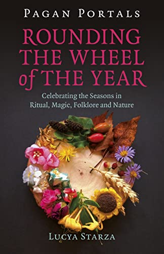 Book cover with autumnal wreath of flowers, leaves, and grains.