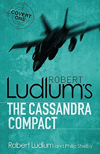 Book cover: “The Cassandra Compact” by Robert Ludlum, featuring a fighter jet.