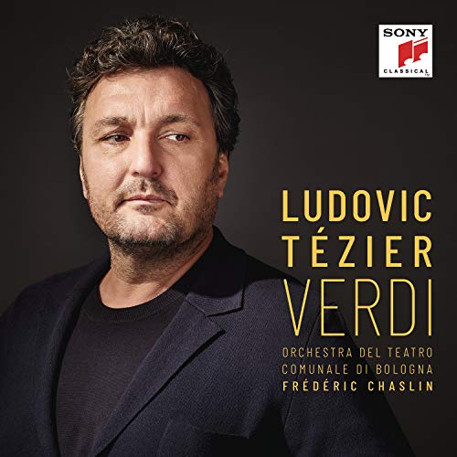 CD cover featuring portrait of Ludovic Tézier, a baritone opera singer.