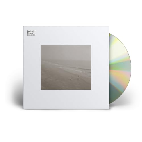 Ludovico Einaudi “Le Onde” CD case with a beach scene and disc.