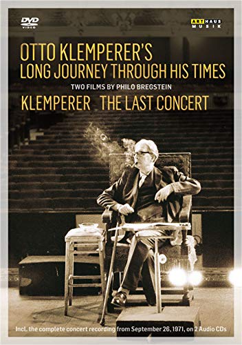 DVD cover featuring Otto Klemperer smoking a pipe in a theater seat.