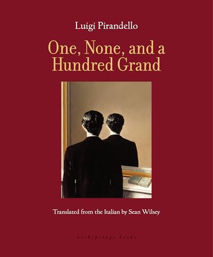 Book cover with a maroon background showing a man reflected in a mirror.