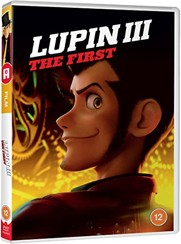 DVD cover for “Lupin III The First” featuring a profile of Lupin.