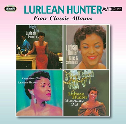 CD cover featuring portraits of jazz singer Lurlean Hunter in four panels.