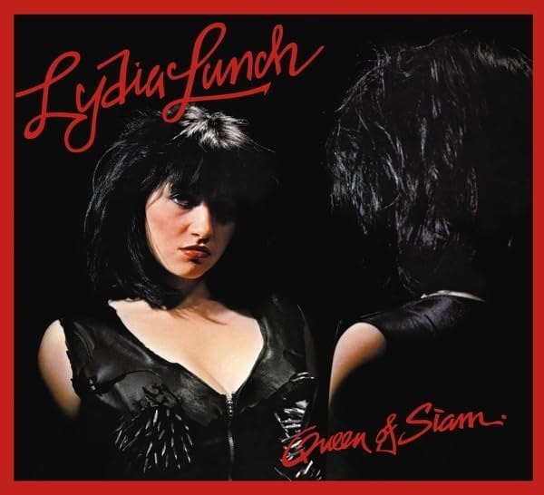 Lydia Lunch album cover: portrait of a woman with dark hair.