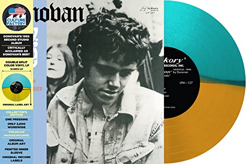 Lydia Pense album cover and turquoise/orange split-color vinyl record.
