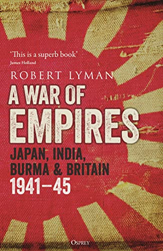 Book cover featuring the title A War of Empires over a Japanese rising sun flag.