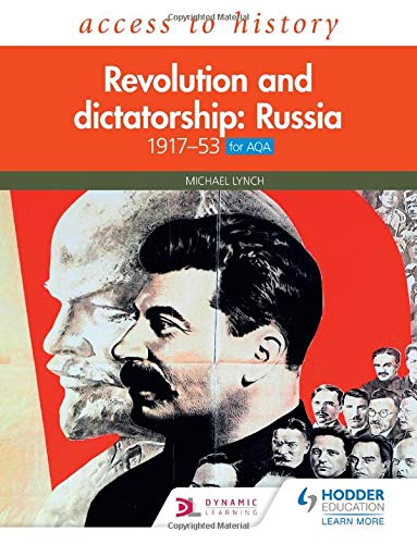 Textbook cover: “Revolution and dictatorship: Russia, 1917–1953” with Stalin’s portrait.