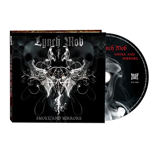 Lynch Mob “Smoke & Mirrors” CD with skull and smoke artwork.