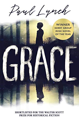 Book cover for Grace by Paul Lynch featuring a silhouette standing by water.