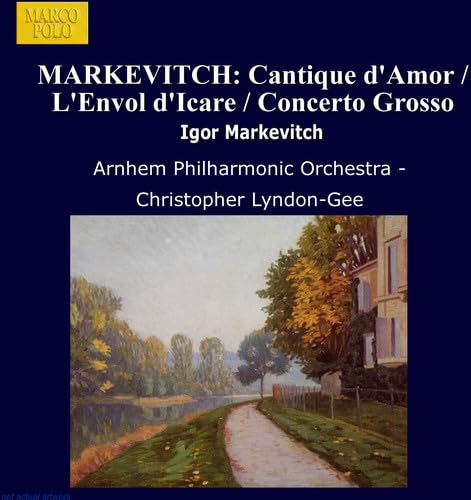 CD cover for orchestral music featuring a landscape painting.