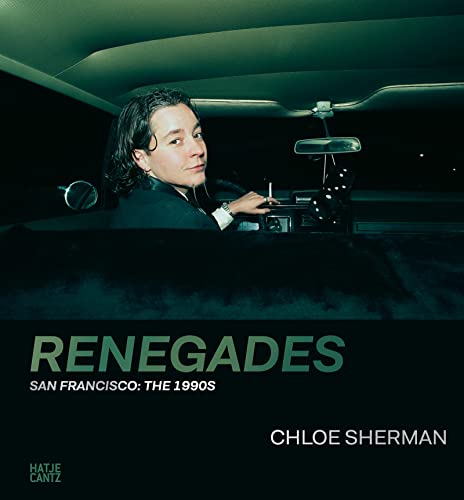 Book cover: portrait of a person in a car, title "Renegades.