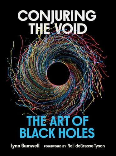 Book cover: “Conjuring the Void,” featuring colorful swirling lines around a black center.