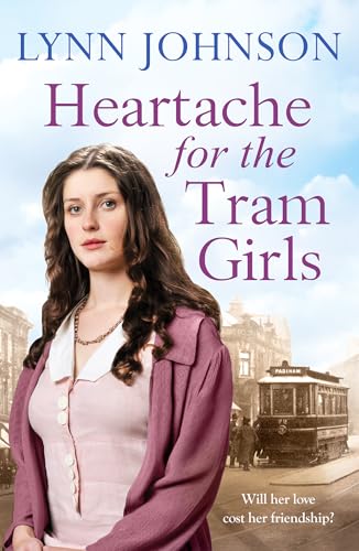 Book cover featuring a woman in vintage clothing and a tram.