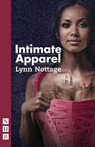 A woman in a pink corset with a city skyline superimposed on her chest.